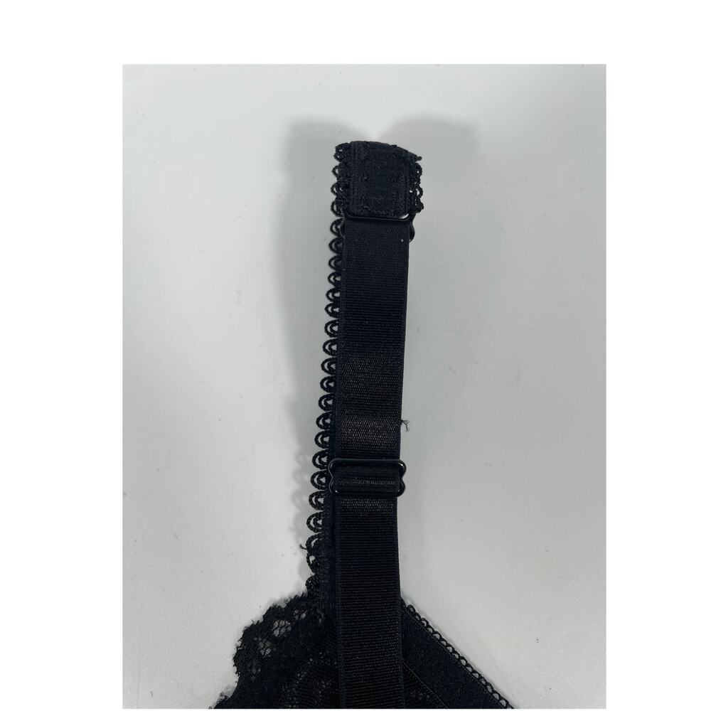 NWT Unlined Sheer Lace Crop Bralette Dark Romantic Whimsigoth Stretch Plus 2X - Picture 6 of 13